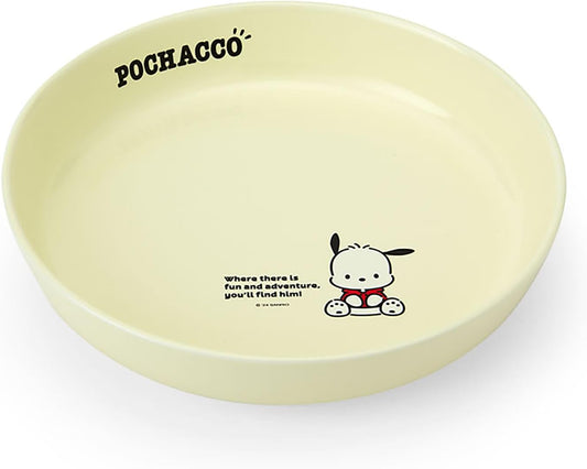 Sanrio 186619 Potchacco Plate, 8.3 inches (21 cm), Microwave, Dishwasher, Dish-Dryer, Ceramic, Curry Plate, Pasta Plate