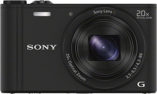Sony DSC-WX350-B Cyber-shot WX350 Digital Camera, 20x Optical Zoom, Black