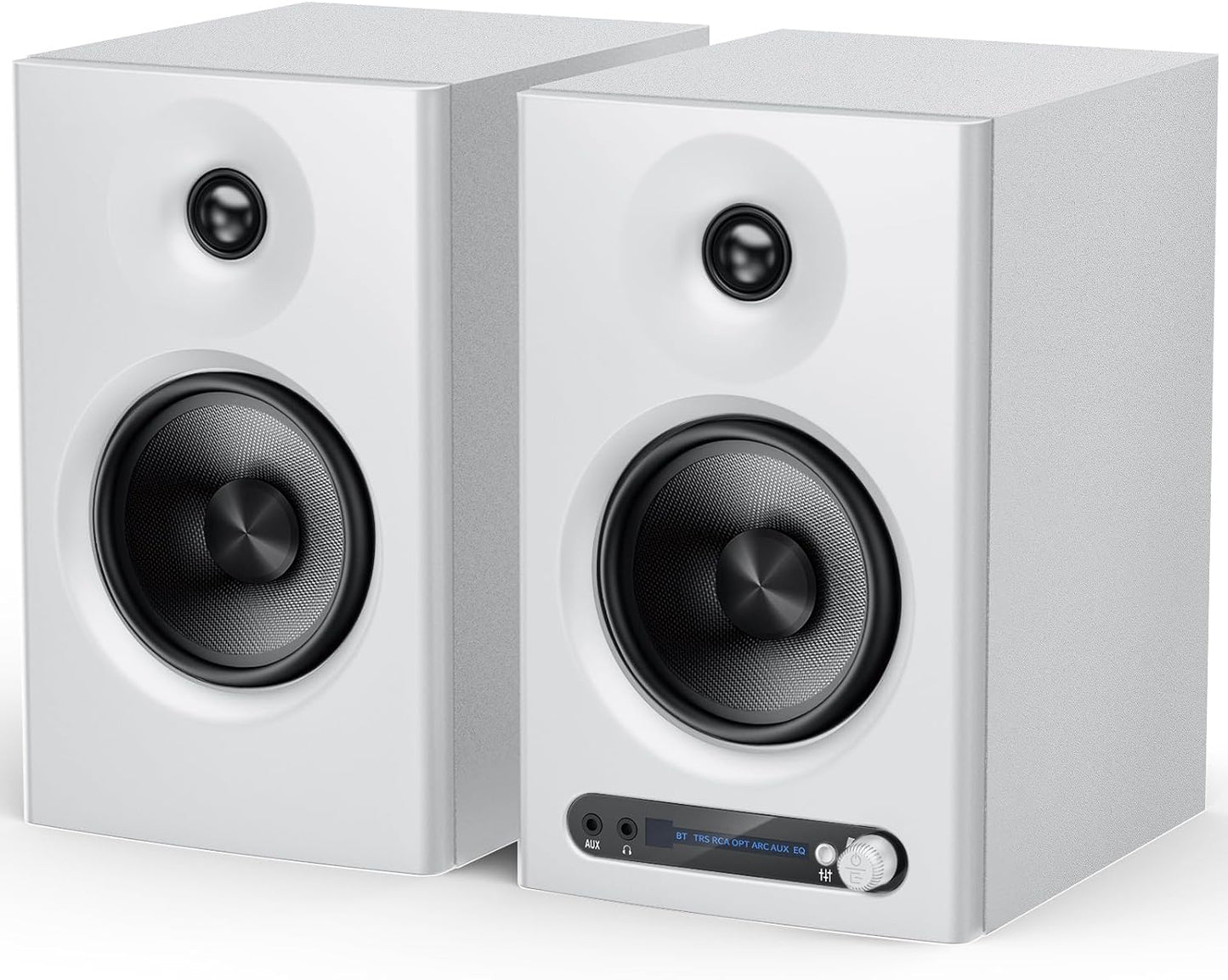 YOPIN Monitor Speaker Bluetooth 5.4 Switchable Between Three Modes (Monitor, Music, Theater) 4-Inch Mid-Bass Speaker 45Hz-20kHz Wide Frequency Range 60W Speaker Bluetooth Fiber Optic/TRS/HDMI/RCA/AUX