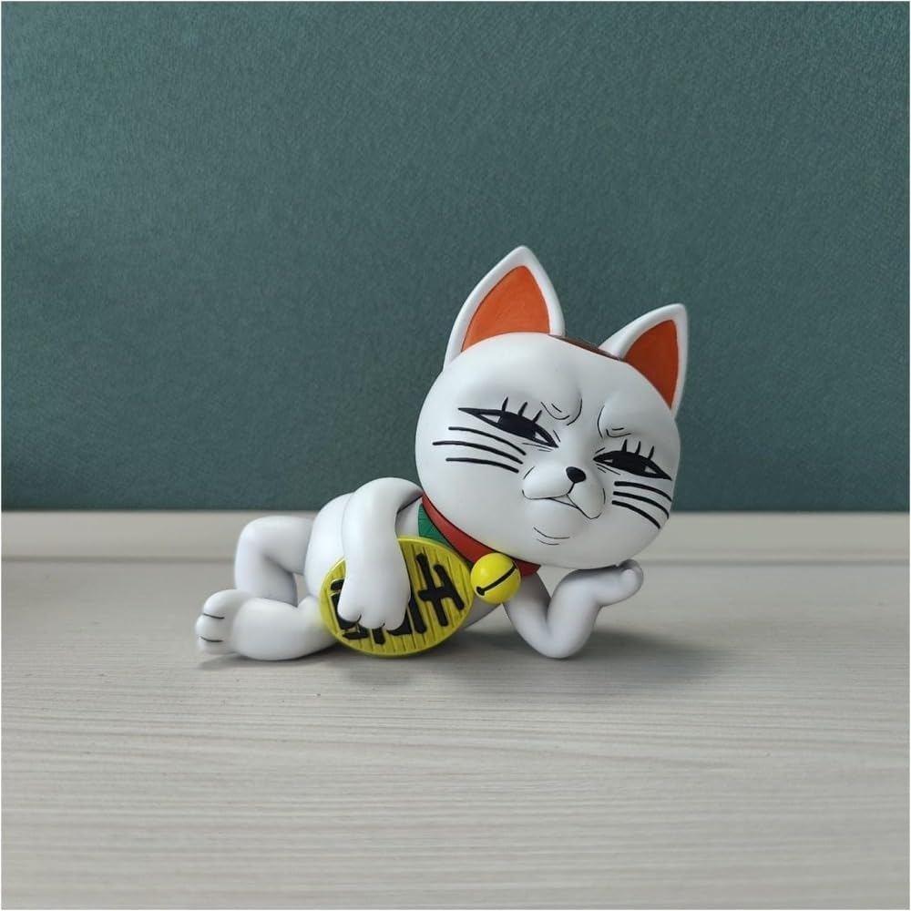 GoldixStore Turbo Bava Figure Maneki Neko Fashion PVC Cute Painted Finished Product Display Figurine Desktop Decoration Popular Anime Decoration Cute Moe Product Collection Birthday Gift