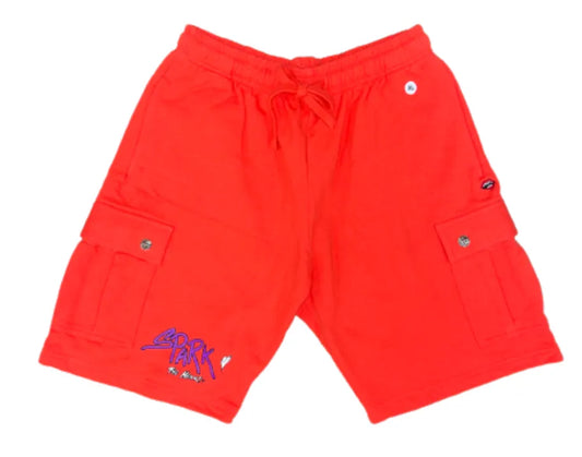 CHROME HEARTS MATTY BOY 'SICK HEART' CARGO SWEAT SHORTS