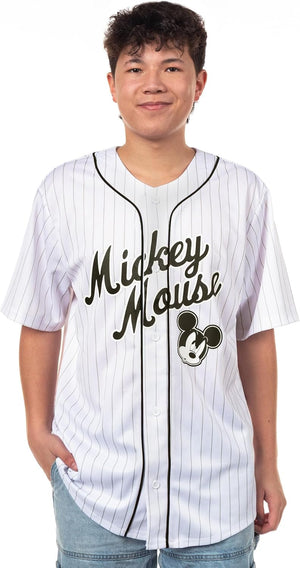 Disney Mickey Mouse - Camiseta de manga corta con botones para hombre #28