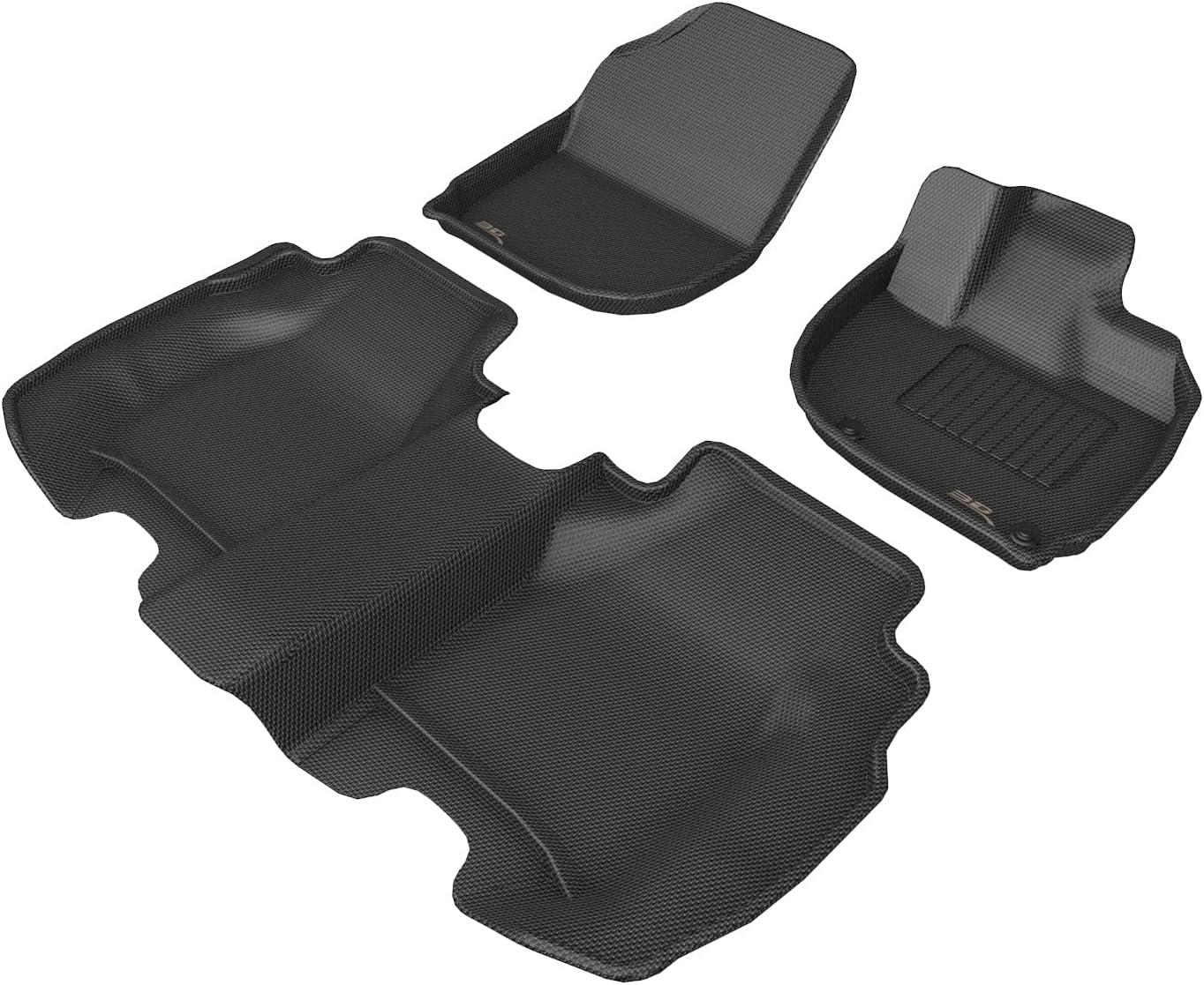 3D MAXpider Honda Fit GR 2020 2021 2022 2023 2024 Floor Mat, 3D Structure, Waterproof, Odorless, Protection, Gasoline Floor Mat for Honda Fit, Easy Installation, Car Mat, Front and Rear Set