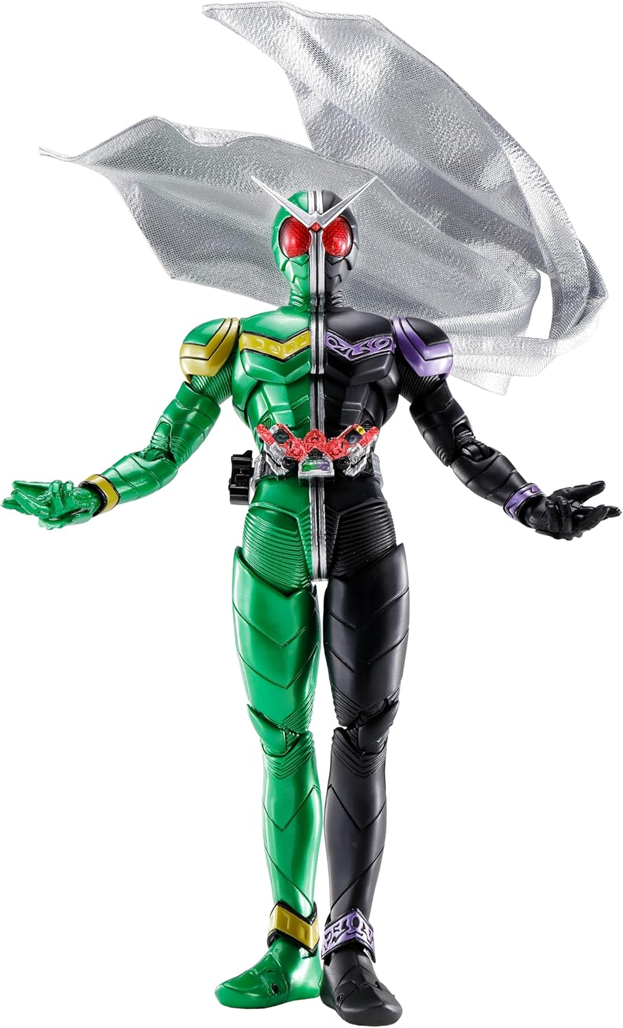 TAMASHII NATIONS S.H. Figuarts (True Bone Carving Manufacturing Method) Kamen Rider W Cyclone Joker Fuuto Detective Anime Adaptation Commemorative (Re-release Version), Approx. 5.7 inches (145 mm