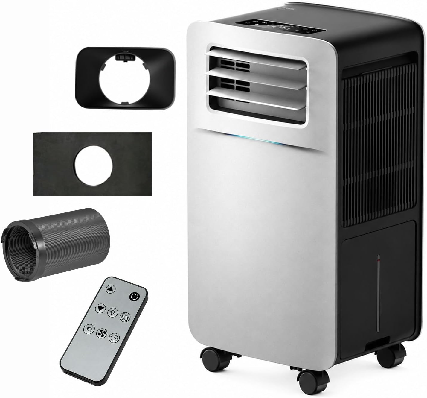 OUTOHOME 2500 BTU Portable Camping Air Conditioner, 4-in-1, Quiet, Small AC, 400 W, Low Power Consumption, No Windows, For Tents, RVs, Cars, Garages, Indoor and Outdoor Use, Dual Loop Water Cooling