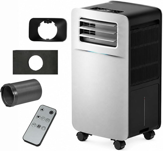 OUTOHOME 2500 BTU Portable Camping Air Conditioner, 4-in-1, Quiet, Small AC, 400 W, Low Power Consumption, No Windows, For Tents, RVs, Cars, Garages, Indoor and Outdoor Use, Dual Loop Water Cooling