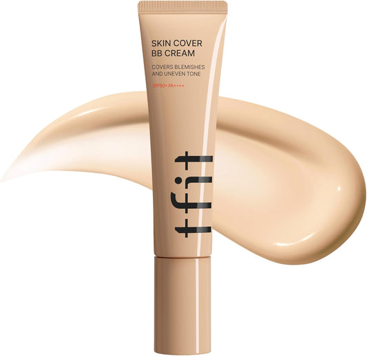 TFIT Skin Cover BB Cream / 1.1 oz (30 g) / High Cover / Pore Covering / UV Protection / Sensitive Skin / Korea / BN01 Light