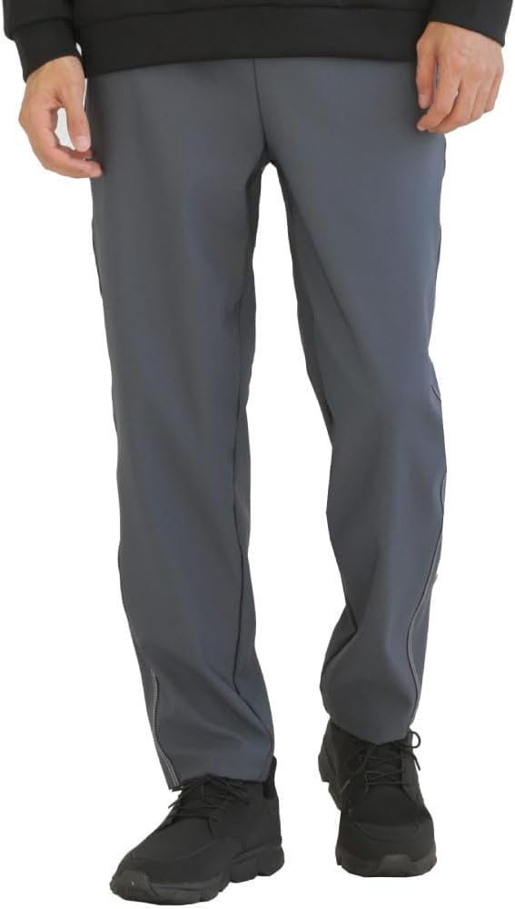 Fleece-Lined Stretch Pants, Made in Japan, Horizontal Stretch Pants, Front Closure, Windproof, Cold Protection, Autumn, Winter, Gentleman, Men's, Choose from Sizes