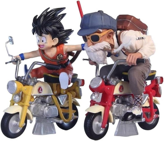 ドラゴンボール フィギュア 2点セット, 孫悟空と亀仙人バイク, 13cm, PVC製 コレクション 置物 [並行輸入品]