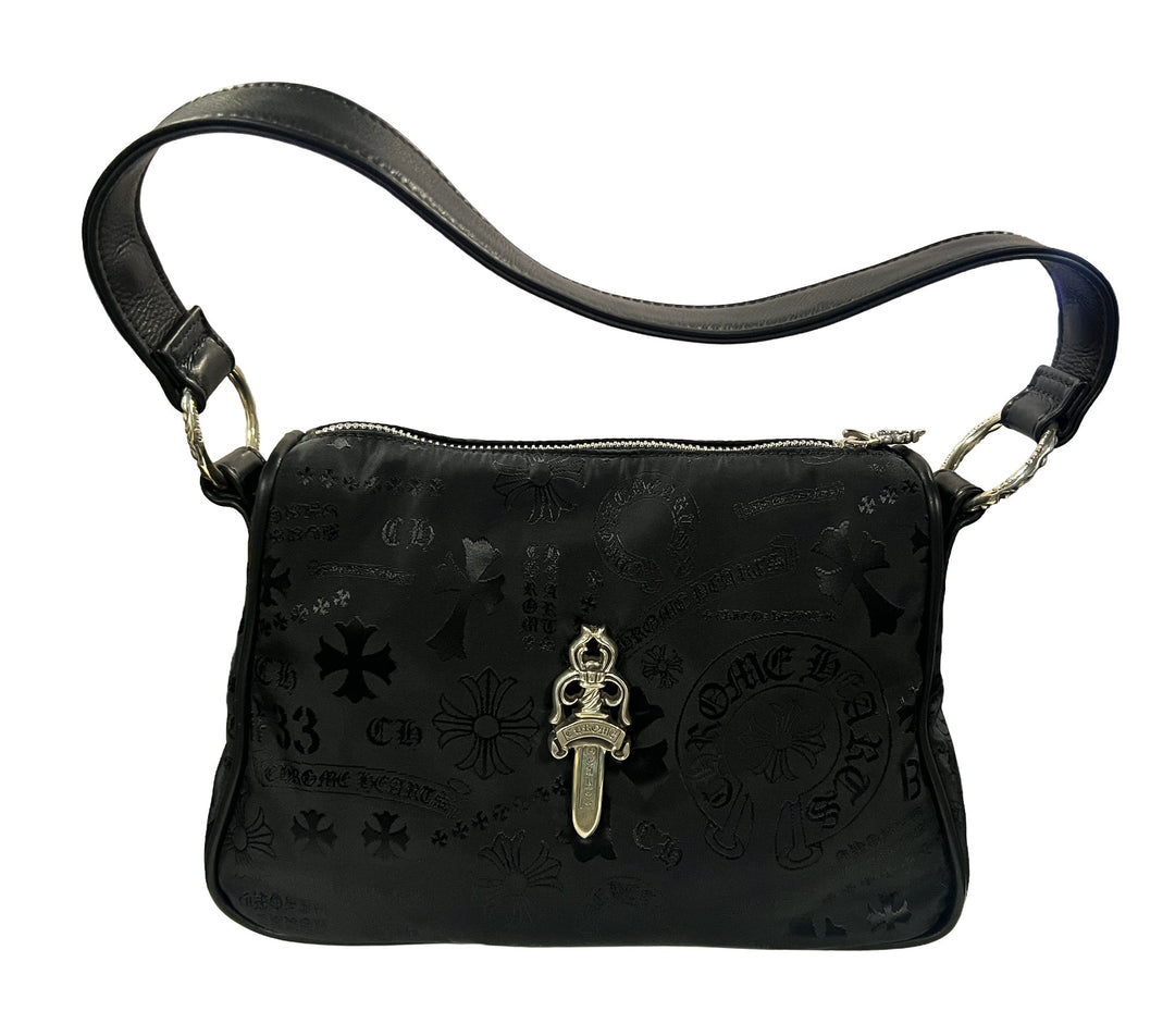CHROME HEARTS 'CHICKEN NUGGET' NYLON STENCIL BAG