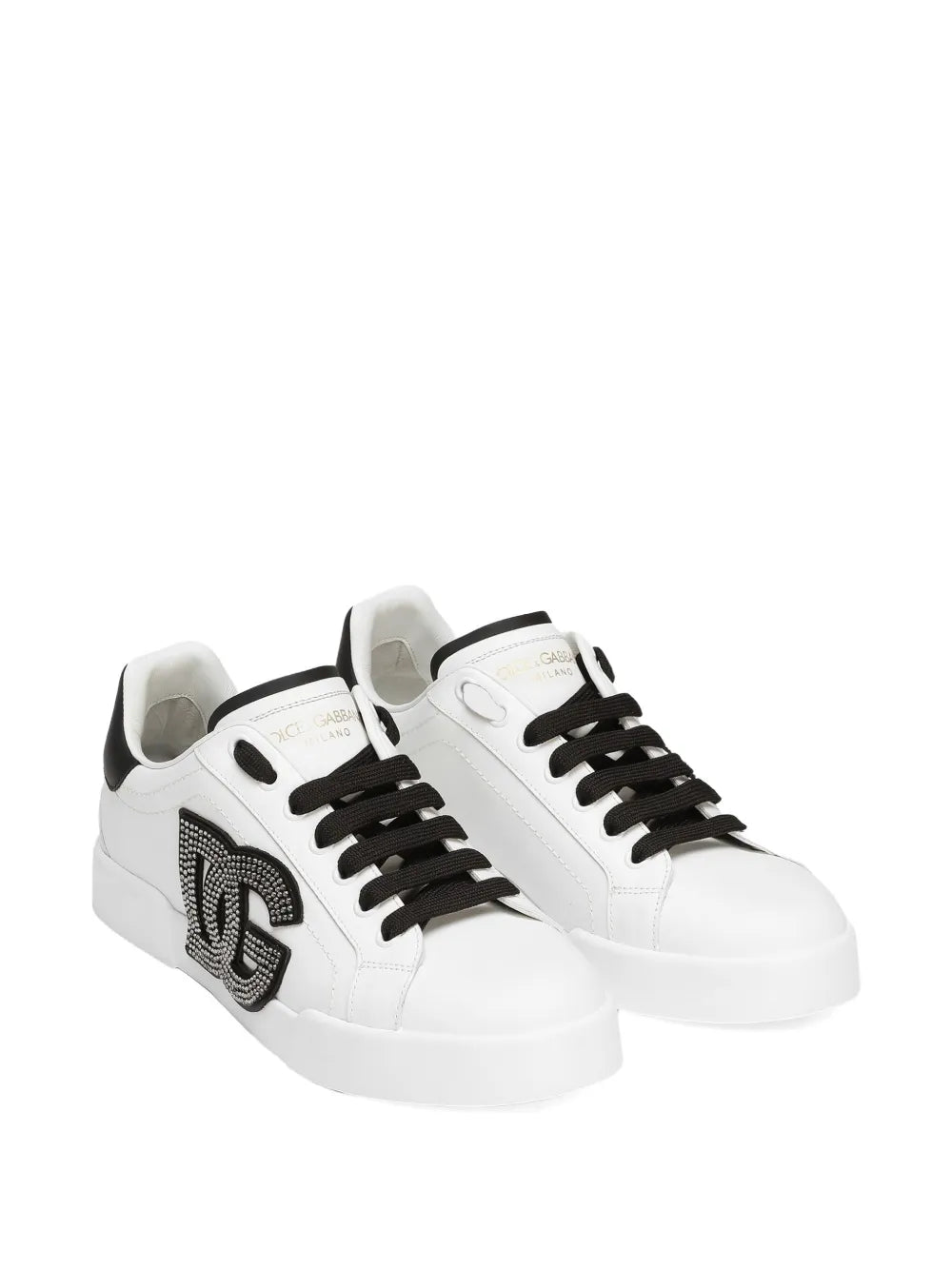 Dolce  Gabbana Dolce＆Gabbana Portofino Sneakers With Rhinestones - Image 1