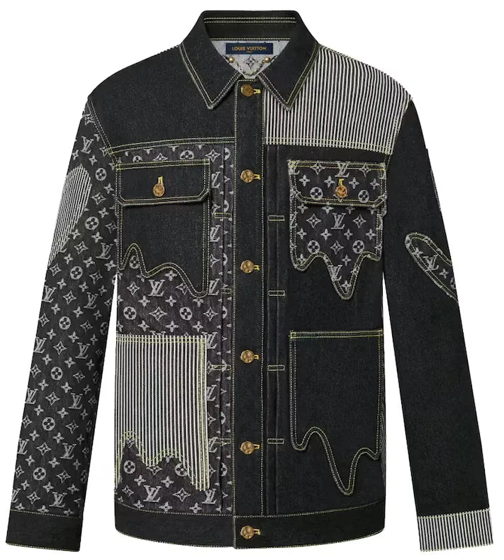 LOUIS VUITTON X NIGO MONOGRAM CRAZY DENIM WORKWEAR JACKET