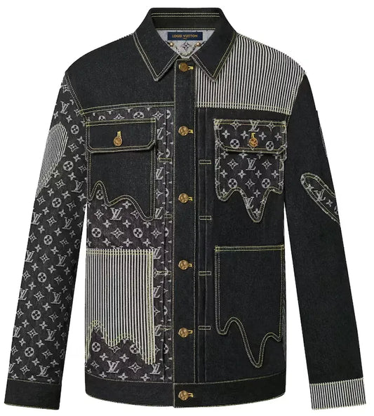 LOUIS VUITTON X NIGO MONOGRAM CRAZY DENIM WORKWEAR JACKET