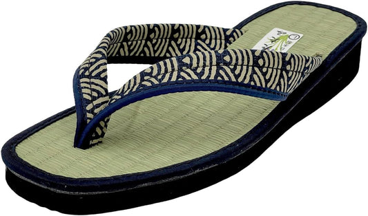 Daimei Shokai Men's Nose Strap Tatami Folding Japanese Pattern Japanese Style Sandals