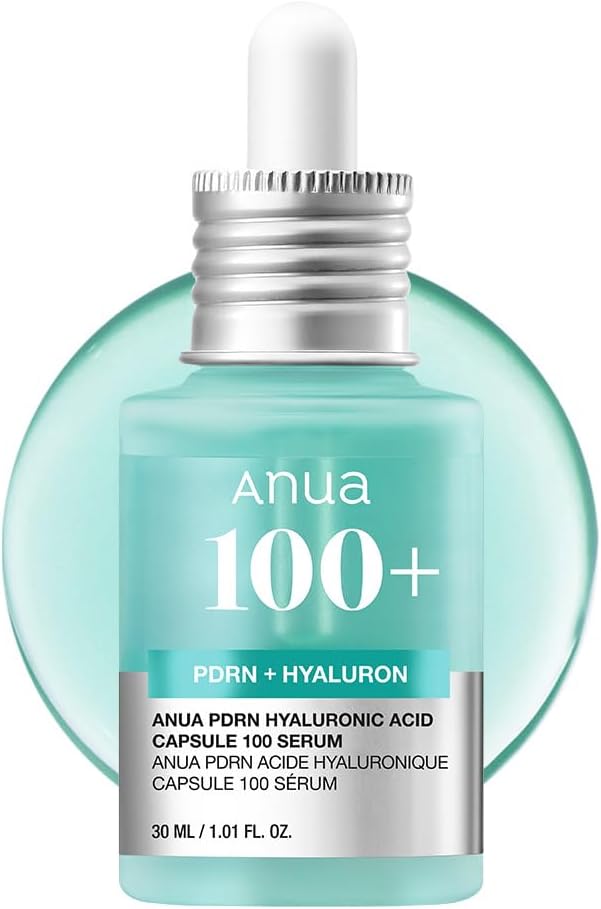 ANUA PDRN Hyaluronic Acid Capsule 100 Serum, 1.0 fl oz (30 ml), Serum, Moisturizing, Skin Barrier, Texture, Horny, Pores, High Density Serum, Dry Skin, Mixed Skin, Skin Care, Korean Essence, Korean
