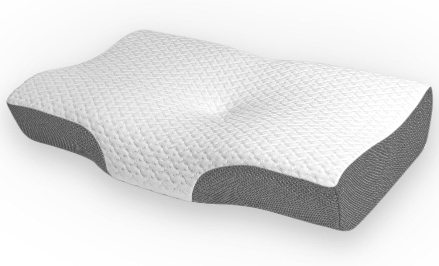 DreamCat's Pillow, Memory Foam Pillow, Made in Japan, Neck Painless, Adjustable Height, Backward, Horizontal, Concave Hollow Design, Stable Head, Straight Neck Pillow, Comfortable Sleep, Neck and