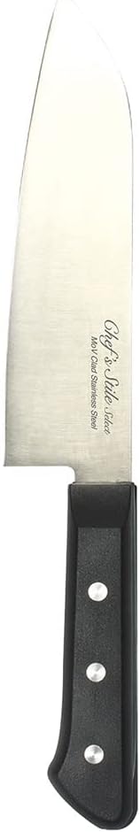 Pearl Metal FN-123 Chef's Steel Knife, Santoku Knife, 6.5 inches (165 mm), Dishwasher Safe