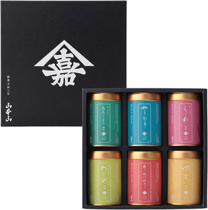 【Founded in 1690】Yamamotoyama Seaweed Gift 6 Cans Variety Set (Roasted Seaweed, Seasoned Nori, Ume, Yuzu, Wasabi, Green Shiso) Yamamotoyama 8-Cut 20 Sheets x 6 Cans Domestic Product, Suitable for