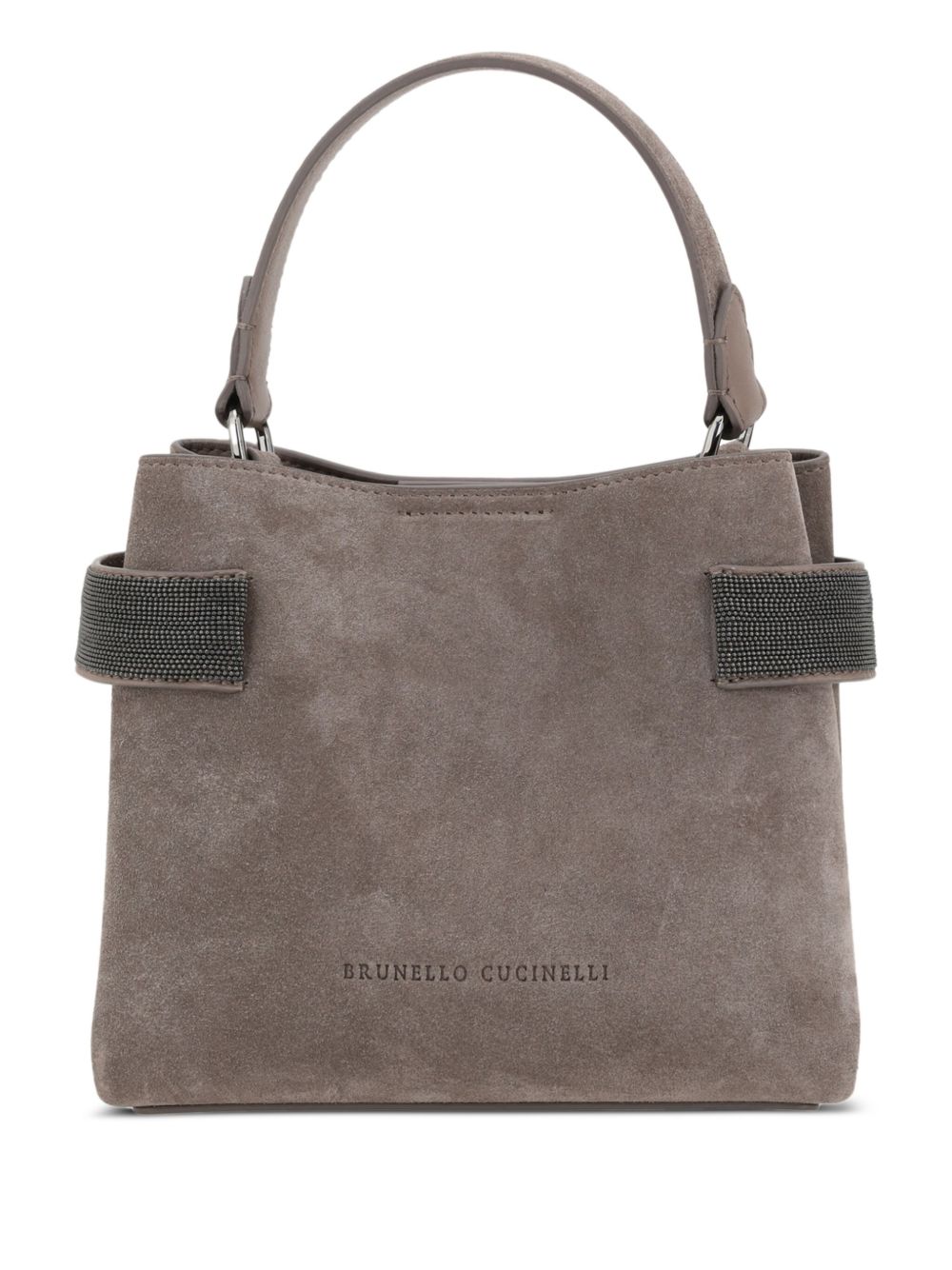 Brunello Cucinelliスエードレザーハンドバッグ - Image 1