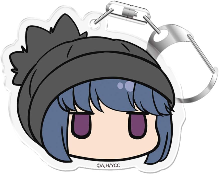 Yurucamp Face Stamp Key Chain Rin Shima High Bocce Ver.
