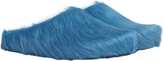 MARNI 'MINERAL BLUE' SABOT SLIPPERS