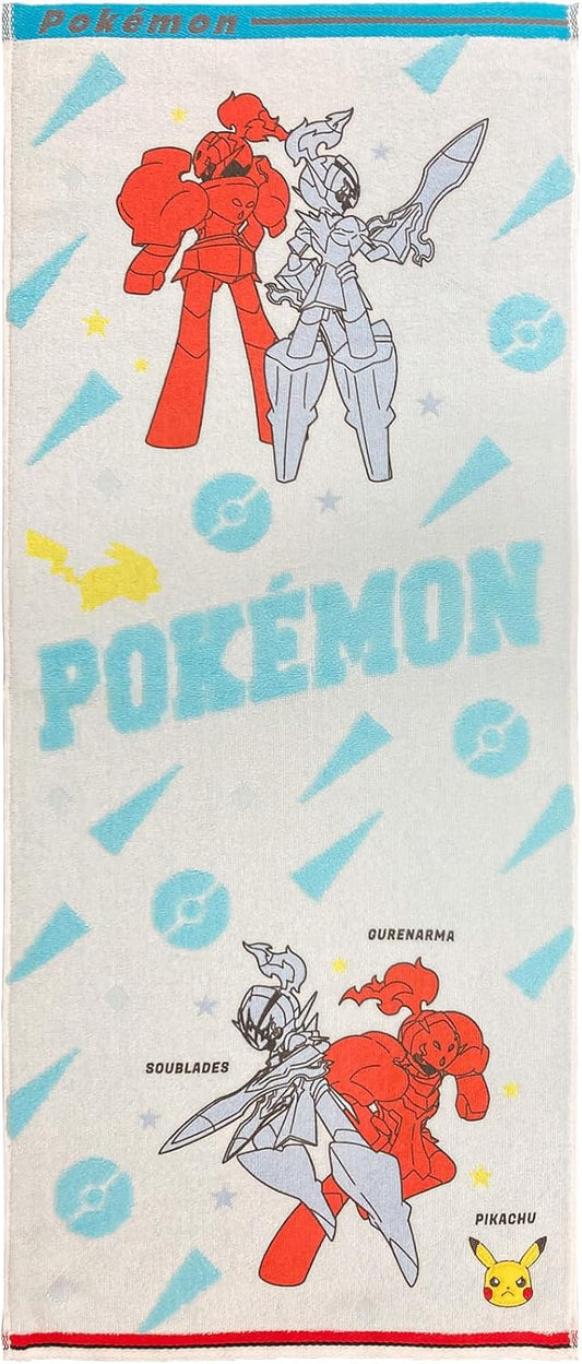 Hayashi FO208100 Face Towel, Approx. 13.4 x 31.5 inches (34 x 80 cm), Pokemon, Soubreeze & Glenarma