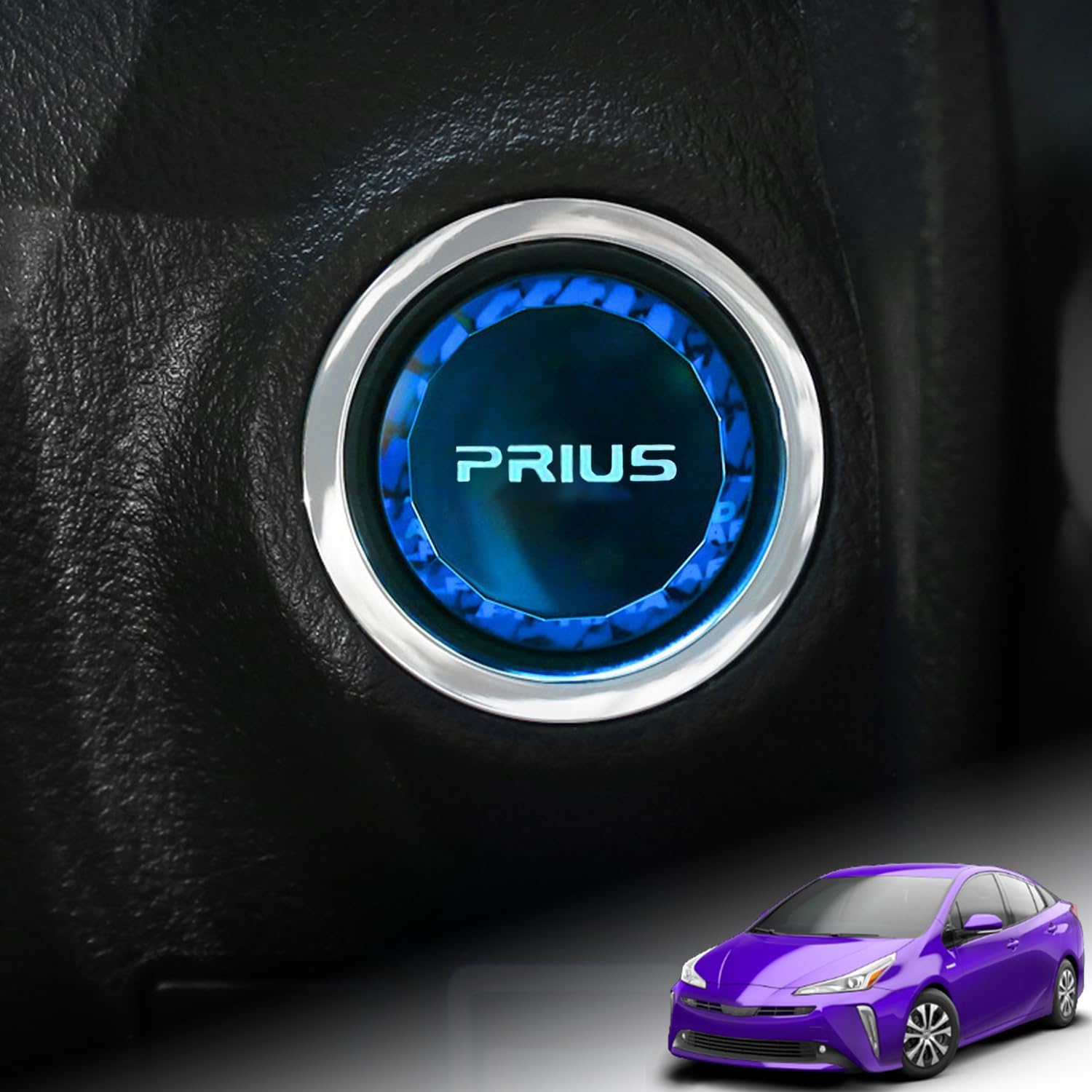 Toyota Prius Prius 50 Series 2015 - 2023 Push Start Button Cover, Car Accessories, ABS Material, Interior Parts, Car Accessories, Crystal Engine Start Cover, Genuine Replacement, Easy Installation, 1