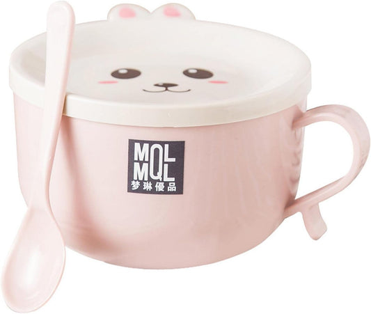 Ramen bowl with lid, cute cat instant ramen bowl, ramen bowl with chopsticks and spoon, ramen rice cooker soup bowl, salad bowl, cereal bowl, pasta bowl, dessert bowl with handle, udon, soba,