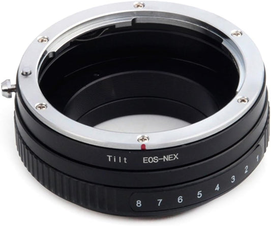 Pixco Tilt Adapter Mount Canon EOS EF Lens to Sony NEX E Mount Camera Tilt [Canon EOS-NE] Tilt