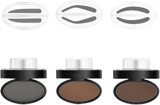 Eyebrow Powder Eyebrow Stamp Eyebrow Stamp Eyebrow Makeup Eyebrow Powder Long Lasting Fade Resistant Natural 3D Contour Nose Shadow-05# Light Brown (Arch) Template Mold