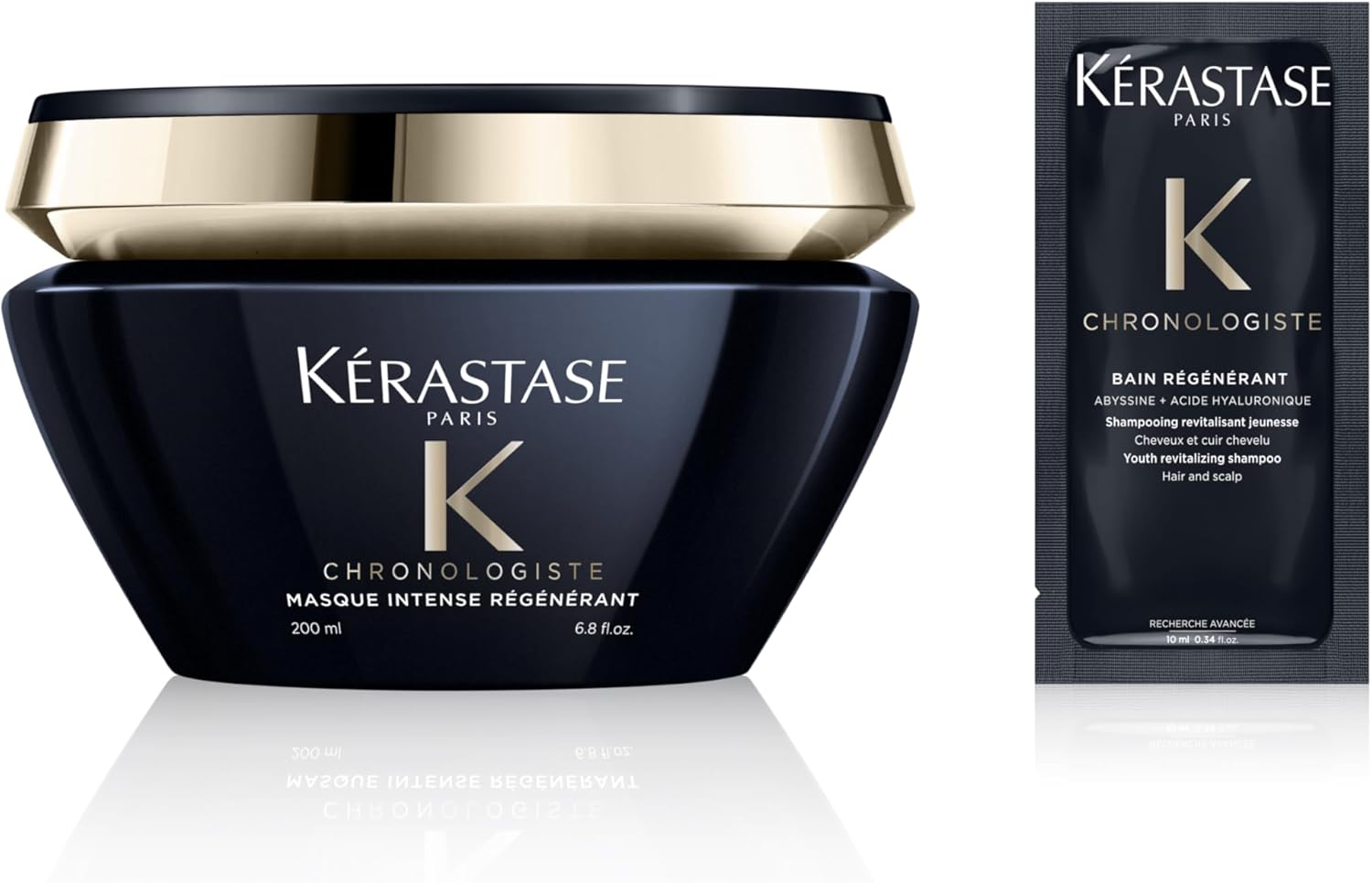 Kerastase Hair Mask, Chronologist, R, 6.8 fl oz (200 ml), Free Sample Included, For Complex Hair Troubles