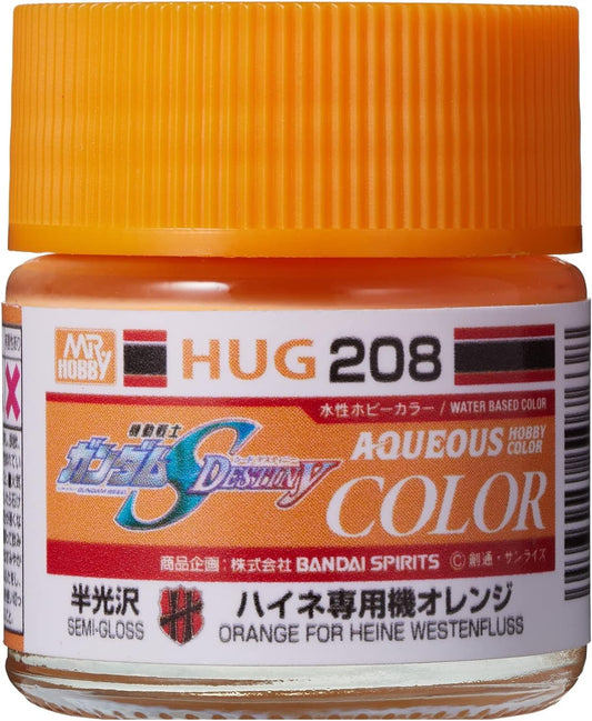 HUG208 Water Based Gundam Color, Heine Dedicated Machine, Orange
