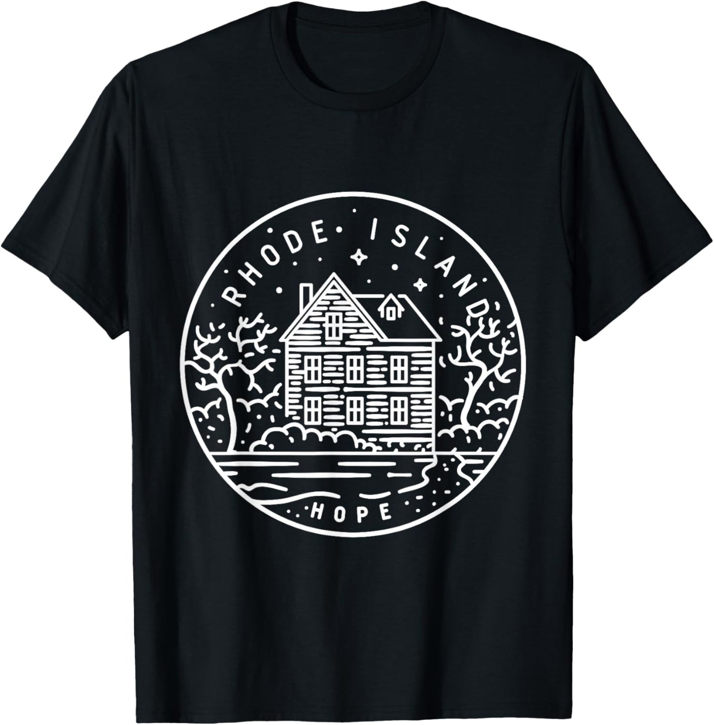 Camiseta Rhode Island 1790 State of Rhode Island, Negro, S