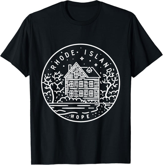 Camiseta Rhode Island 1790 State of Rhode Island, Negro, S