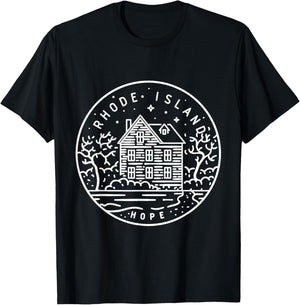 Camiseta Rhode Island 1790 State of Rhode Island, Negro, S