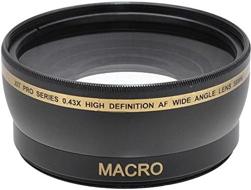 Xit 58mm 0.43x Wide Angle Lens with Lens Ring Adapter for Canon PowerShot SX70 SX60 SX50 SX40 HS SX30 SX20 2X10
