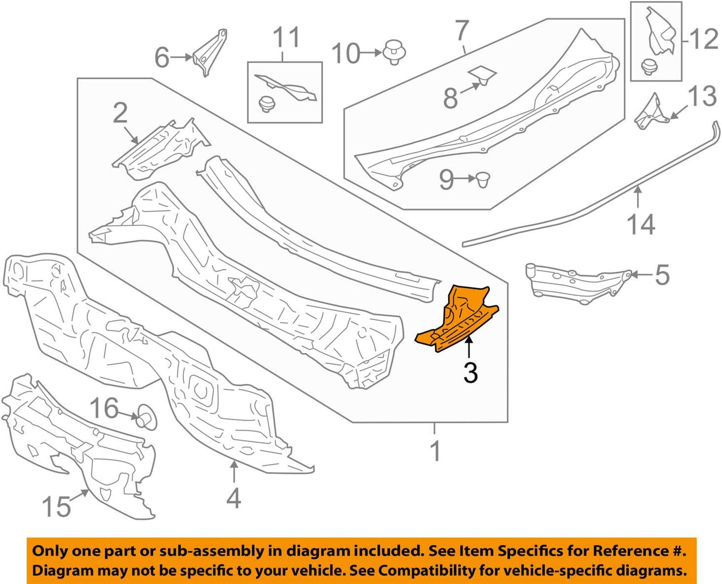 TOYOTA (トヨタ) 純正部品 カウルトップサイド パネルSUB-ASSY LH ハチロク 品番SU003-01238