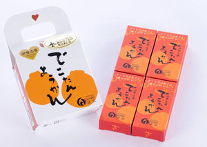 Mie Prefecture Minami Ise Brand Certified Product. Made with a whole kotan made by the king of mandarin oranges from Minamiise Town, 4 pieces of Japanese kotan yokan