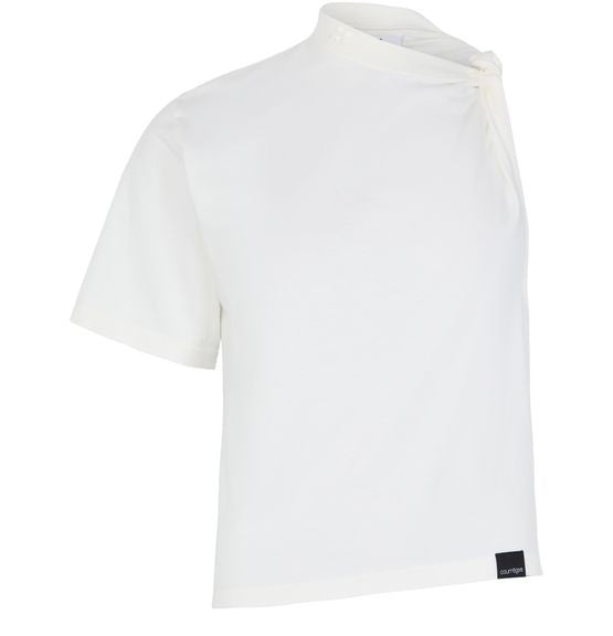 COURREGES Twist asymmetrical t-shirt - Image 1