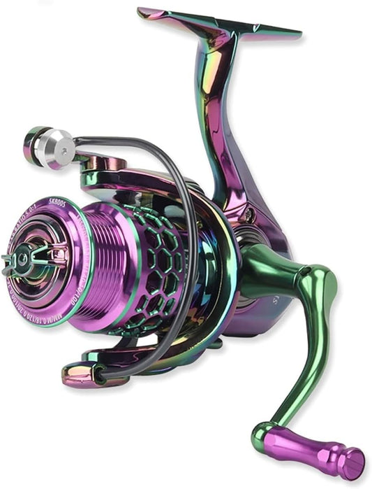 REENEW Spinning Reel, Egging Reel, 5.2:1 High Speed All Metal Fishing Reel with CNC Interchangeable Metal Handle, Cable Reel for Saltwater and Freshwater Sea, 1000-7000 Max Resistance 15KG/33LB