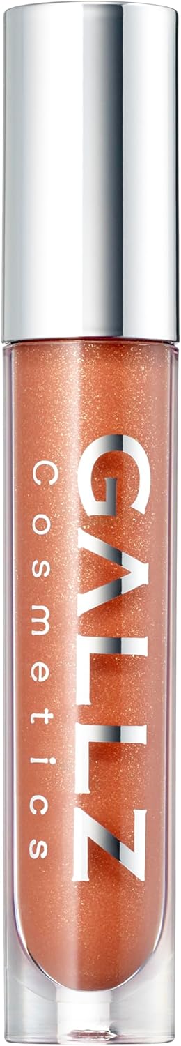 GALLZ Flashing Gloss, 03 Elegant Beige, 0.1 oz (2.8 g), Lip Gloss, Lurex, Beige, Moisturizing, Explosive, Sheer, Coloring