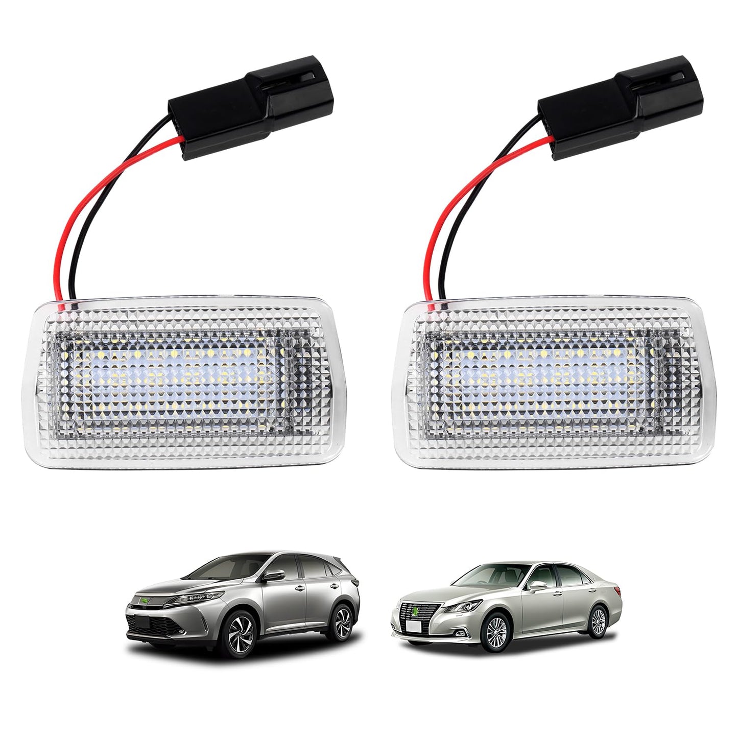 Toyota Crown Majesta 180 Series 200 Series 210 Series Courtesy Lamp LED Harrier 30 Series 60 Series Door Welcome Light Isis 10 Series Estima Hybrid 50 Series 20 Series Foot Lamp Pure White