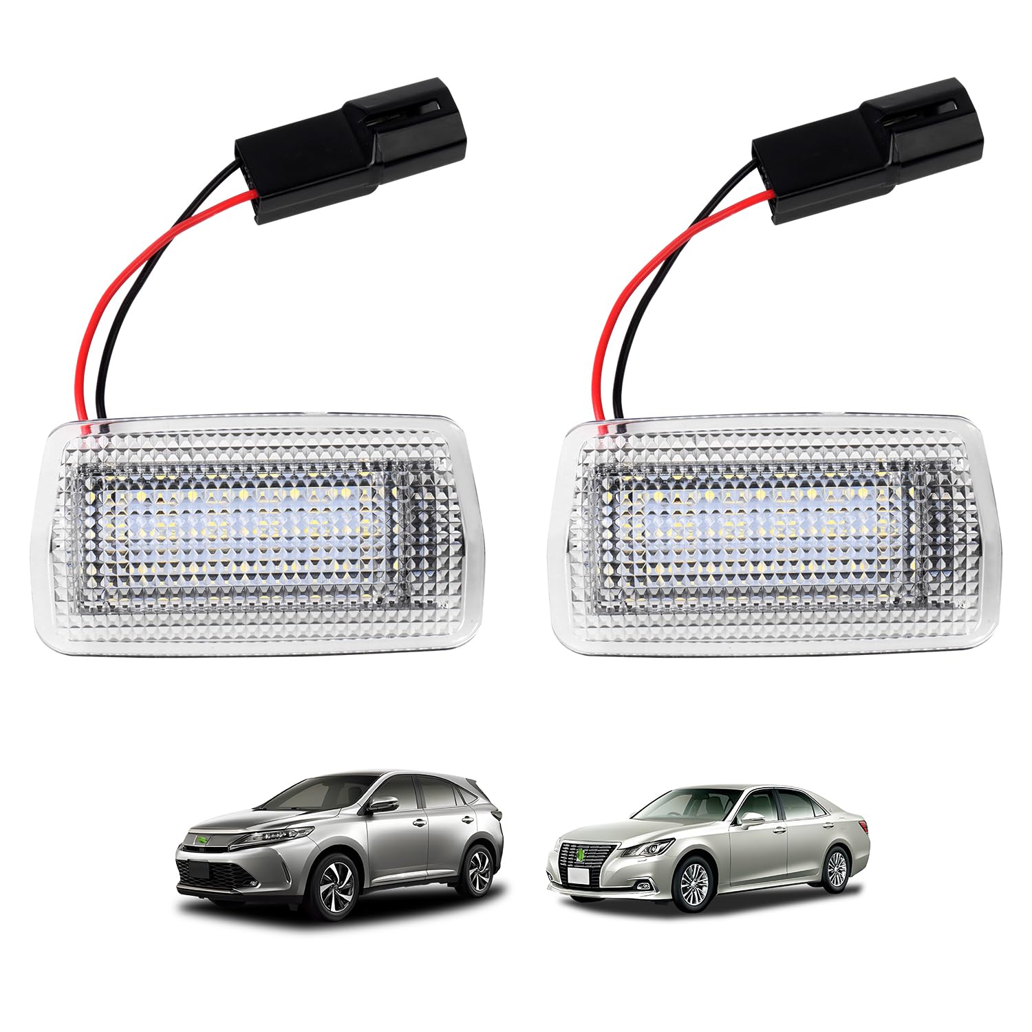 Toyota Crown Majesta 180 Series 200 Series 210 Series Courtesy Lamp LED Harrier 30 Series 60 Series Door Welcome Light Isis 10 Series Estima Hybrid 50 Series 20 Series Foot Lamp Pure White