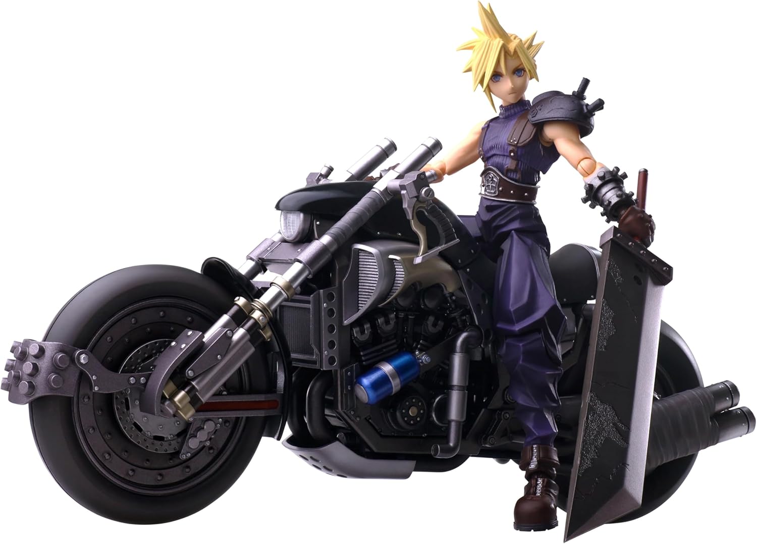 Final Fantasy VII Bling Arts Cloud Strife & Hardy Daytona PVC Pre-Painted Action Figure