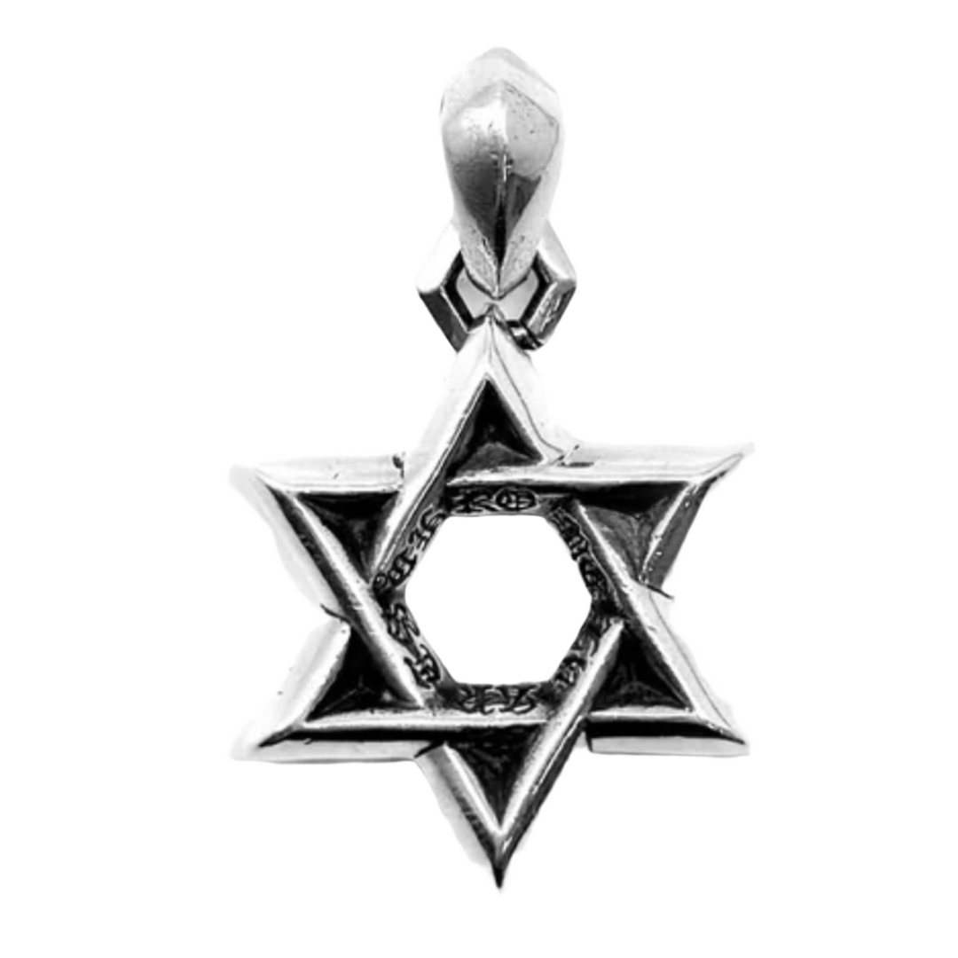 CHROME HEARTS 'STAR OF DAVID' MEDIUM PENDANT