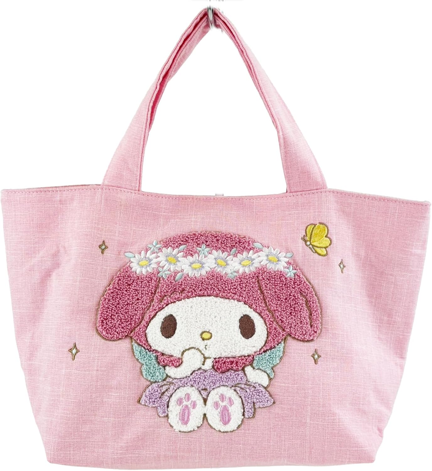 Yasuda Tsusho Sagala Embroidery Tote Bag, My Melody 50th Anniversary, Pink, 617