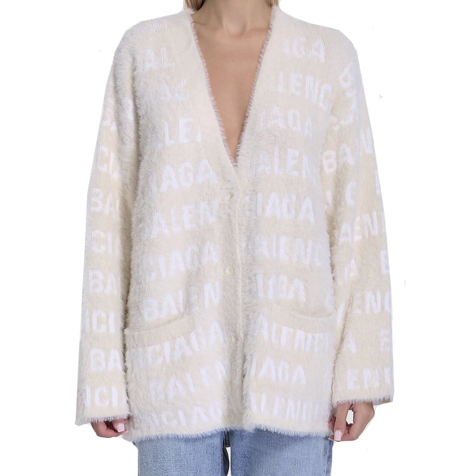 Balenciaga バレンシアガウールブレンドジャックヤードカーディガン - Image 1