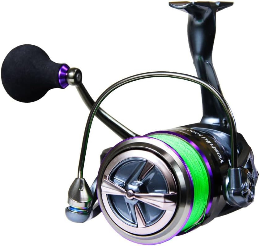 ORI-781213 Fishing Gear with PE Line, Large Spinning Reel, YOSHIKI XE5000, No. 3, 688.6 ft (200 m)
