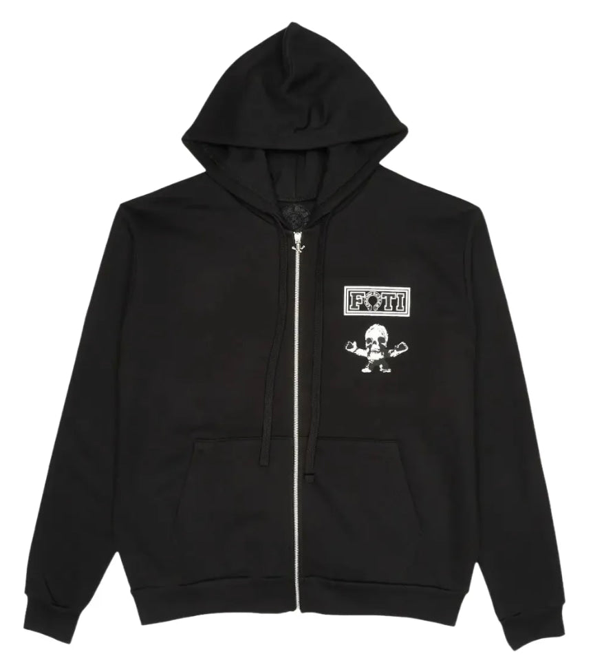 CHROME HEARTS FOTI 'TIC TAC TOE' ZIP UP HOODIE