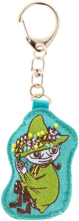 Sunstar Stationery S8347670 Moomin Keychain Embroidered 24 Summer Snufkin, snufkin